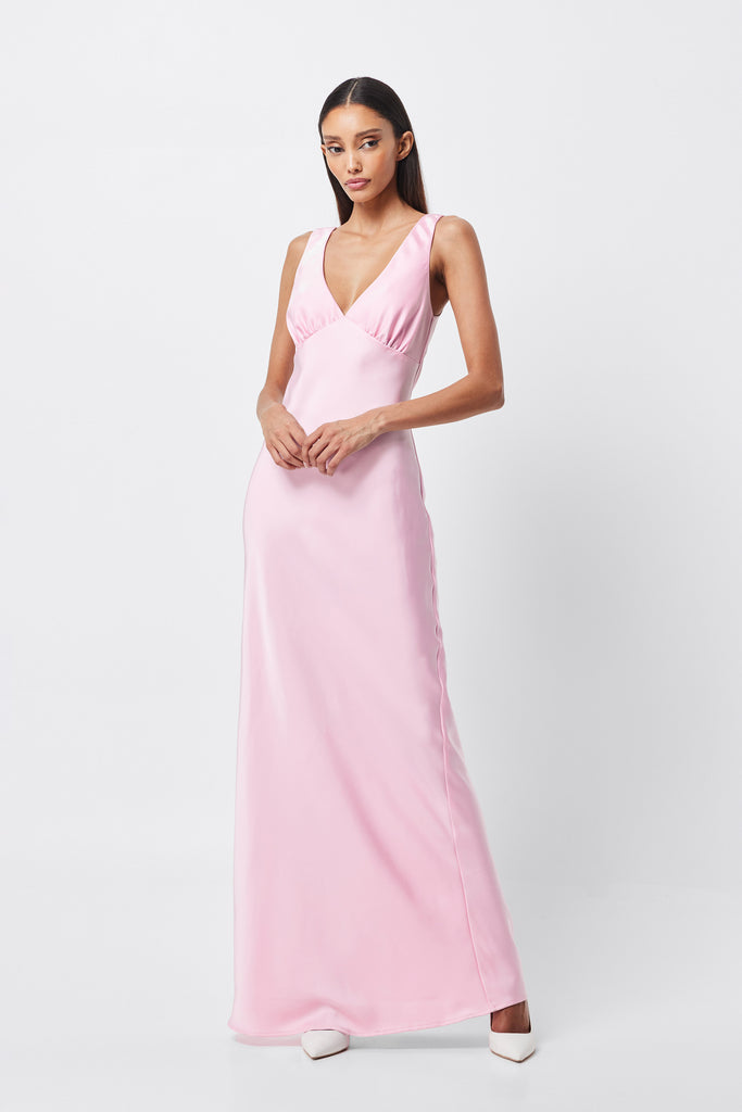 Nuance V Neck Maxi Dress